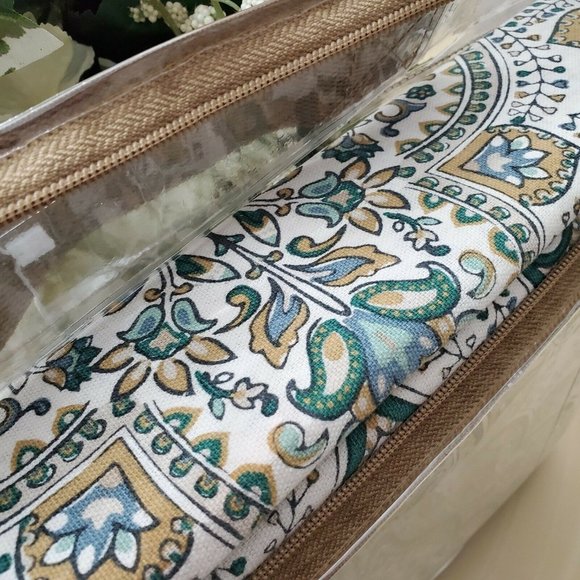 Nicole Miller Floral Medallion Paisley King 3 Pc 100% Cotton Duvet Cover Set - Picture 9 of 11